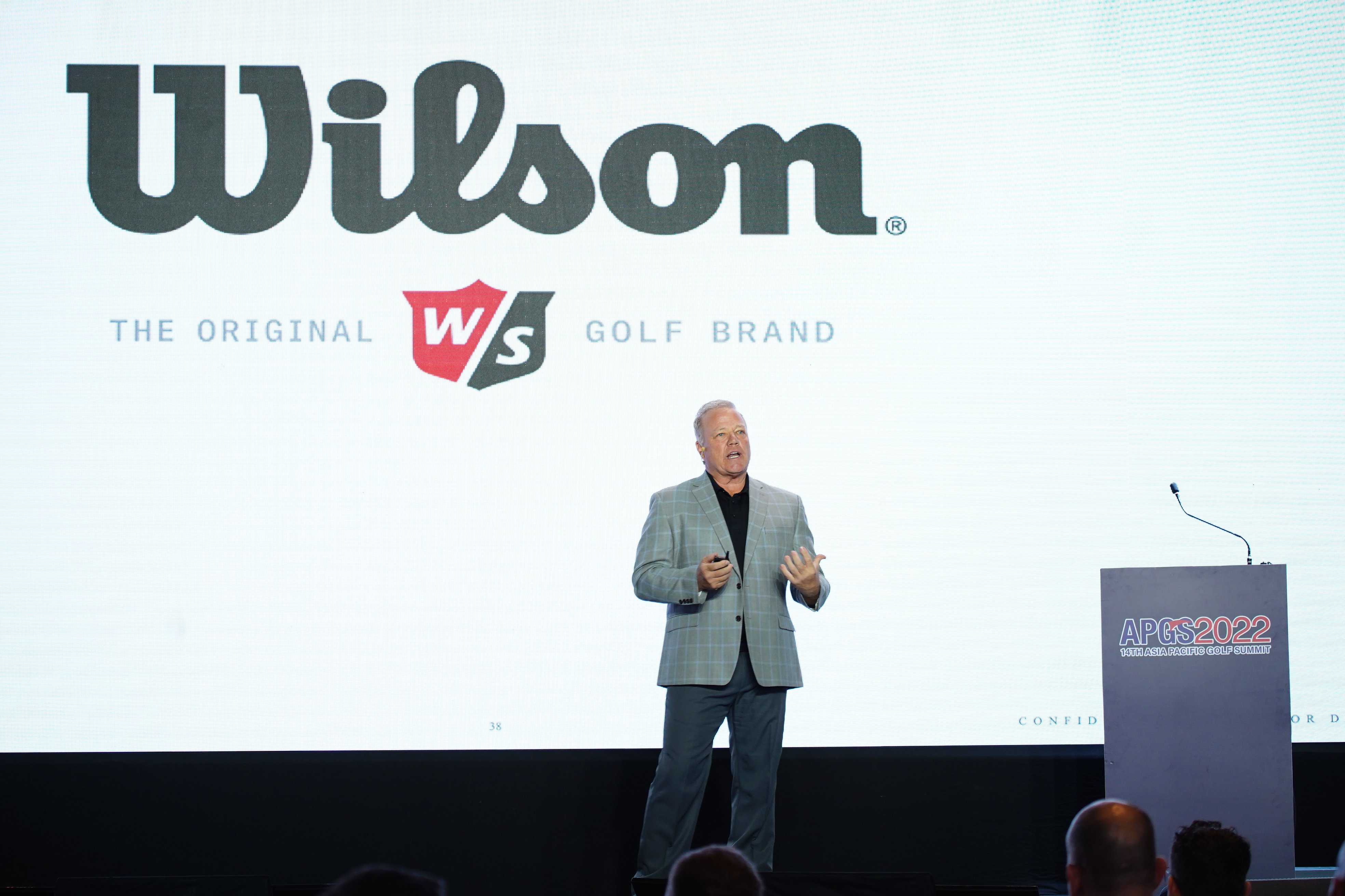 Tim Clarke, the President and CEO of Wilson Golf gave a speech at the summit