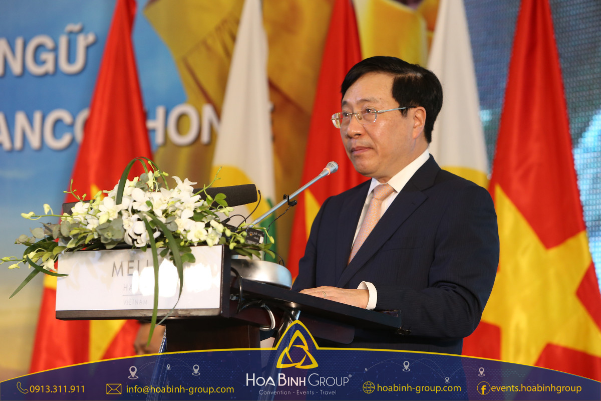 Phó Thủ tướng Thường trực Chính phủ Phạm Bình Minh tại diễn đàn