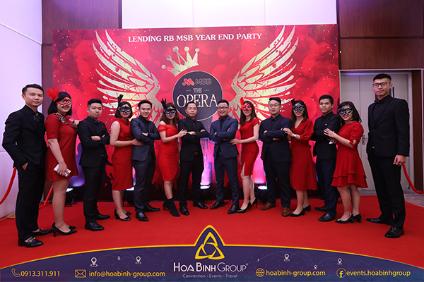 Process of organizing year-end party of HoaBinh Group