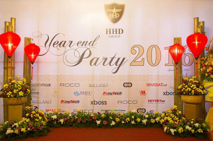 year-end party backdrop