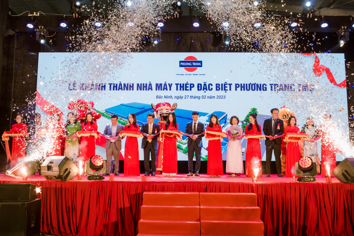 INAUGURATION CEREMONY OF PHUONG TRANG TMS SPECIAL STEEL FACTORY